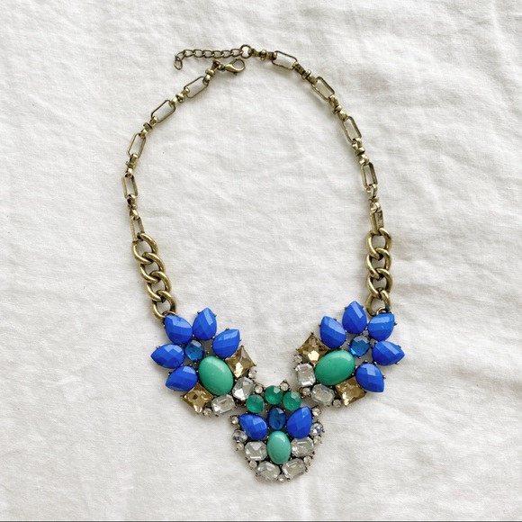 Statement Necklace Blue stones - Picture 2 of 2